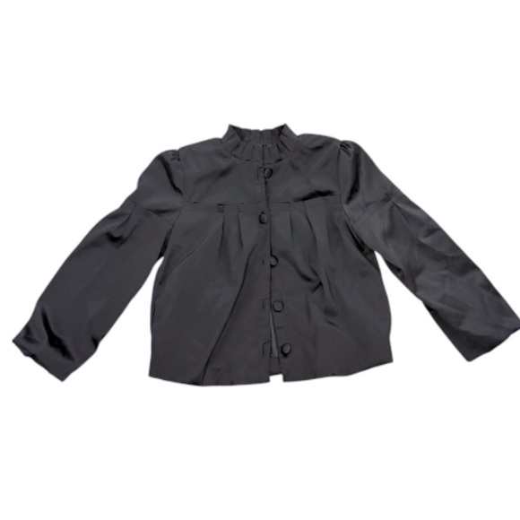 Apostrophe Elegant Black Long Sleeve Jacket With Unique Cut Out Designs - Picture 1 of 12